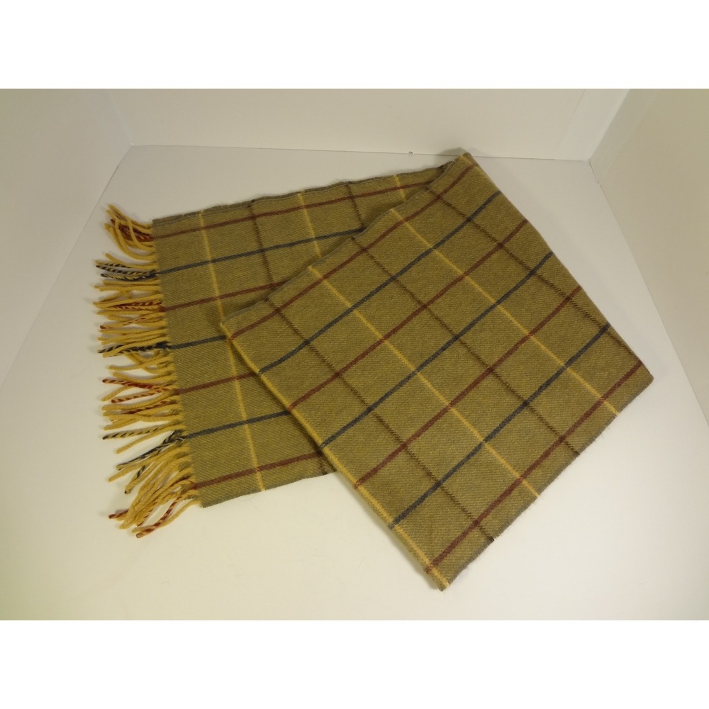 Burberrys of London Cashmere Scarf‎ Made in England Plaid Check - Picture 3 of 4